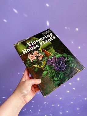Vintage 1971 Flowering House Plants Hardcover Book
